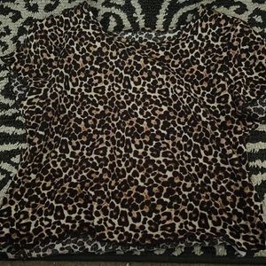 Cheetah print cropped top from American eagle